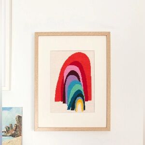 Unwind Studio Rainbow Needlepoint Kit Portugal Other Side Rainbow